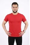 Erkek Basic Tişört Bisiklet Yaka Kısa Kol Günlük Yazlık Slim Fit T-shirt - Kırmızı Erkek Basic Tişört Bisiklet Yaka Kısa Kol Günlük Yazlık Slim Fit T-shirt - Kırmızı