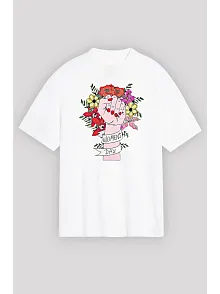 8 Mart Dünya Kadınlar Günü İçin Özel Baskılı T-shirt - Beyaz