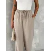Ayrobin Oversize Kadın Pantalon - Bej Ayrobin Oversize Kadın Pantalon - Bej