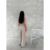Ayrobin Oversize Kadın Pantalon - Bej Ayrobin Oversize Kadın Pantalon - Bej