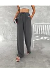 Ayrobin Oversize Kadın Pantalon - Füme