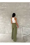Ayrobin Oversize Kadın Pantalon - Mint Yeşili