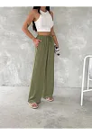 Ayrobin Oversize Kadın Pantalon - Mint Yeşili