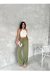Ayrobin Oversize Kadın Pantalon - Mint Yeşili