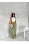 Ayrobin Oversize Kadın Pantalon - Mint Yeşili