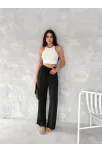 Ayrobin Oversize Kadın Pantalon - Siyah