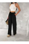 Ayrobin Oversize Kadın Pantalon - Siyah