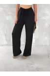 Ayrobin Oversize Kadın Pantalon - Siyah