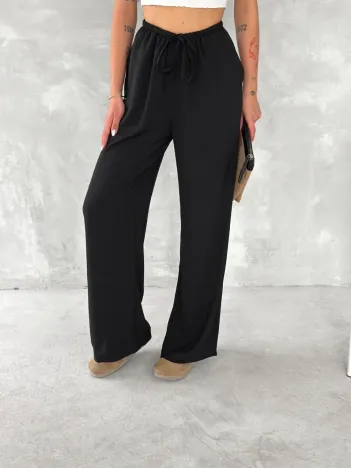 Ayrobin Oversize Kadın Pantalon - Siyah Ayrobin Oversize Kadın Pantalon - Siyah