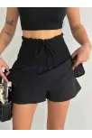 Ayrobin Şortlu Etek - Siyah