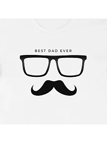 Babalar Günü Baskılı T-shirt - Beyaz