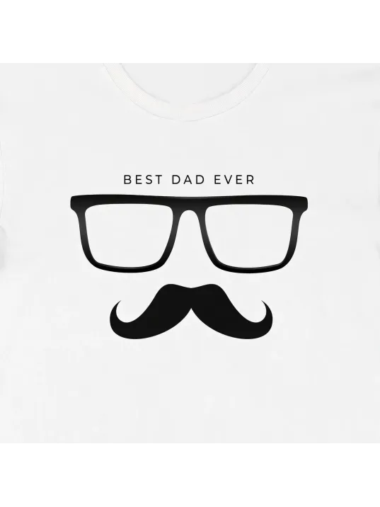 Babalar Günü Baskılı T-shirt - Beyaz