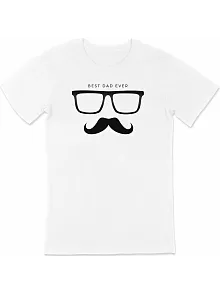 Babalar Günü Baskılı T-shirt - Beyaz
