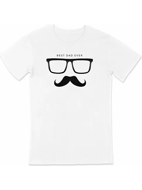 Babalar Günü Baskılı T-shirt - Beyaz