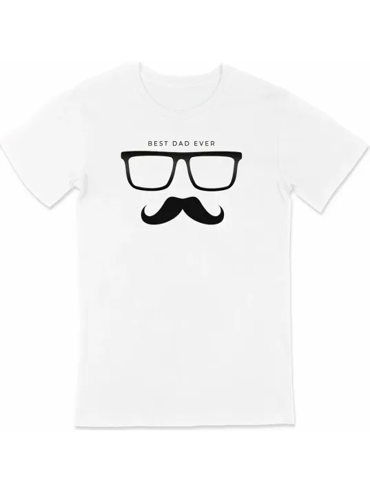 Babalar Günü Baskılı T-shirt - Beyaz