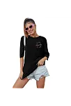 Baskılı Kadın T-shirt - Siyah