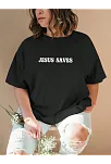 Baskılı Kadın T-shirt - Siyah
