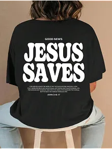Baskılı Kadın T-shirt - Siyah