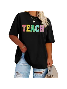 Baskılı Kadın T-shirt - Siyah
