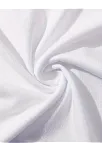 20/1 Penye Compack Baskılı Oversize Kahve Desenli Kadın Kısa Kol T-shirt - Beyaz