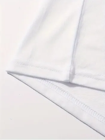 20/1 Penye Compack Baskılı Oversize Kahve Desenli Kadın Kısa Kol T-shirt - Beyaz 20/1 Penye Compack Baskılı Oversize Kahve Desenli Kadın Kısa Kol T-shirt - Beyaz