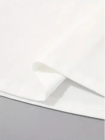 20/1 Penye Compack Uçak Baskılı Oversize Bisiklet Yaka Kısa Kol T-shirt - Beyaz