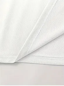 Lb Baskılı Ön Arka Oversize Bisiklet Yaka Kısa Kol T-shirt - Beyaz