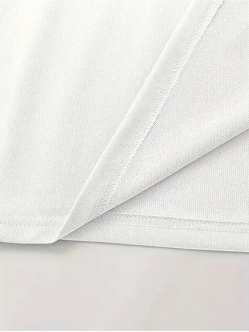 Lb Baskılı Ön Arka Oversize Bisiklet Yaka Kısa Kol T-shirt - Beyaz