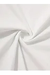 20/1 Penye Compack Sarj %1 Baskılı Oversize Bisiklet Yaka Kısa Kol Yazlık T-shirt - Beyaz