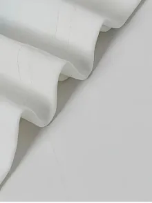 Ördek Baskılı Ve Yuvarlak Yakalı Kadın Günlük Büyük Boy Siyah Tişört. - Beyaz