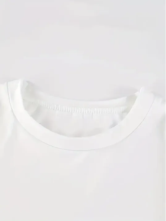 20/1 Penye Compack Baskılı Oversize Kısa Kol Bisiklet Yaka T-shirt - Beyaz 20/1 Penye Compack Baskılı Oversize Kısa Kol Bisiklet Yaka T-shirt - Beyaz