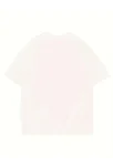 Thousand Ön Arka Baskılı Oversize Bisiklet Yaka T-shirt - Beyaz