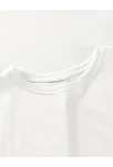 Kadın Ayı Baskılı "Umrumda Değil" Bol Kesim Günlük T-Shirt Beyaz