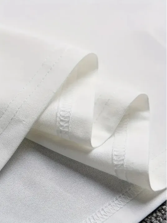 erkekler için Ön Arka Baskılı PERFECTLY günlük Kısa Kol tişört - Beyaz erkekler için Ön Arka Baskılı PERFECTLY günlük Kısa Kol tişört - Beyaz