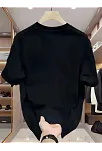 20/1 Penye Compack Özgür Kuşlar Baskılı Baskılı Oversize Bisiklet Yaka T-shirt - Beyaz