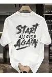 20/1 Penye Compack Start All Over Baskılı Oversize Bisiklet Yaka Kısa Kol Yazlık T-shirt - Beyaz