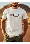 20/1 Penye Compack Sarj %1 Baskılı Oversize Bisiklet Yaka Kısa Kol Yazlık T-shirt - Beyaz