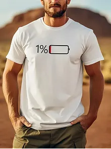 20/1 Penye Compack Sarj %1 Baskılı Oversize Bisiklet Yaka Kısa Kol Yazlık T-shirt - Beyaz