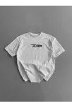 20/1 Penye Compack Baskılı Oversize Bisiklet Yaka Kısa Kol Yazlık T-shirt - Beyaz 20/1 Penye Compack Baskılı Oversize Bisiklet Yaka Kısa Kol Yazlık T-shirt - Beyaz