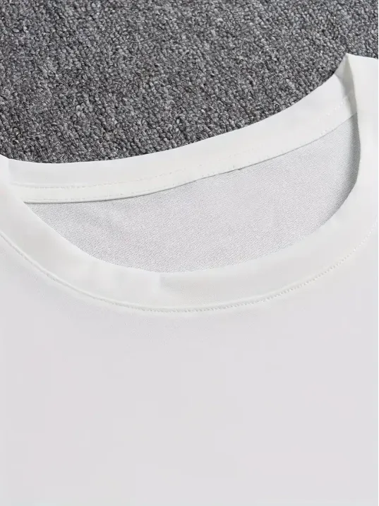 erkekler için Ön Arka Baskılı PERFECTLY günlük Kısa Kol tişört - Beyaz erkekler için Ön Arka Baskılı PERFECTLY günlük Kısa Kol tişört - Beyaz