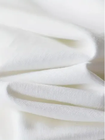 20/1 Penye Compack Özgür kuşlar Baskılı Oversize Bisiklet Yaka T-shirt - Beyaz