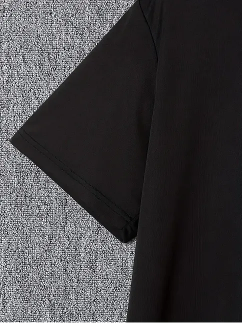 20/1 Penye Compack I Trıed To Warn You. Baskılı Oversize Bisiklet Yaka T-shirt - Siyah