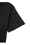 20/1 Penye Compack Uçak Baskılı Oversize Bisiklet Yaka Kısa Kol T-shirt - Siyah