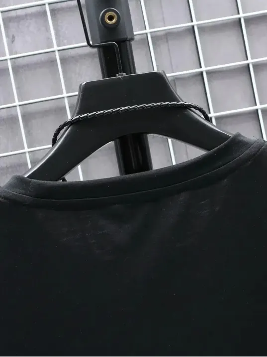 20/1 Penye Compack FUTRE Baskılı Oversize Kısa Kol Bisiklet Yaka T-shirt - Siyah