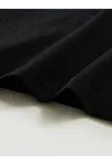 Kadın Bol Kesim T-shirt Ayı Baskılı "Umrumda Değil" Siyah
