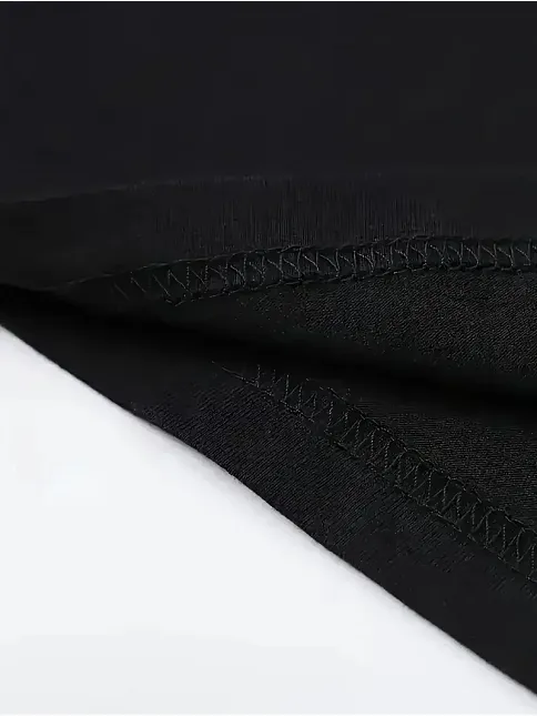 Kadın Bol Kesim T-shirt Ayı Baskılı "Umrumda Değil" Siyah