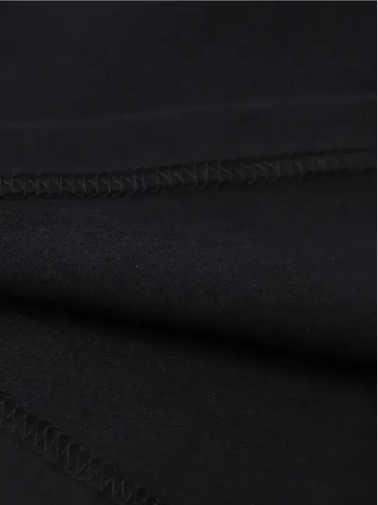 20/1 Penye Compack SPACEBALLS Erkek Baskılı Oversize Bisiklet Yaka Kısa Kol Yazlık T-shirt - Siyah