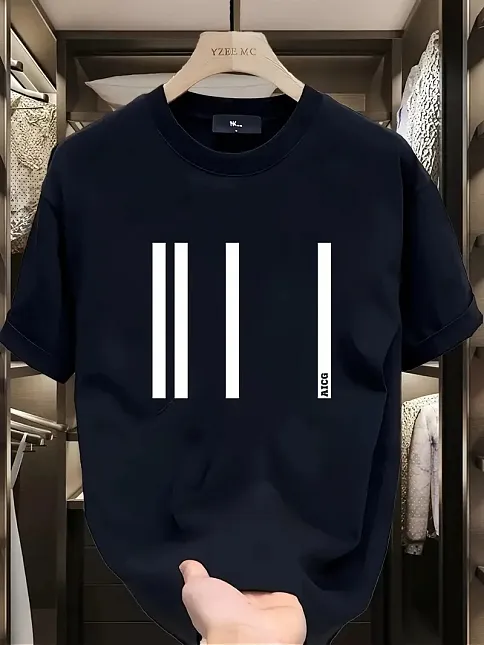 Aıcg Ön Arka Baskılı Bisiklet Yaka Kadın Oversize Bisiklet Yaka T-shirt - Siyah