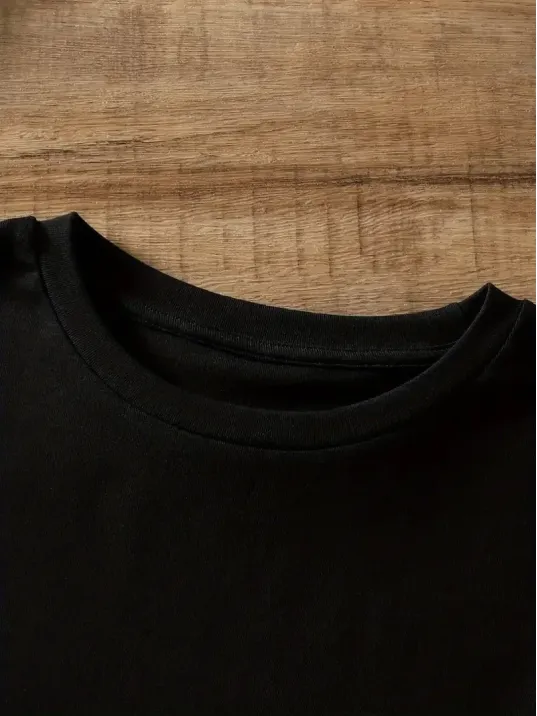 20/1 Penye Compack Ayı Baskılı Oversize Bisiklet Yaka Kısa Kol T-shirt - Siyah 20/1 Penye Compack Ayı Baskılı Oversize Bisiklet Yaka Kısa Kol T-shirt - Siyah