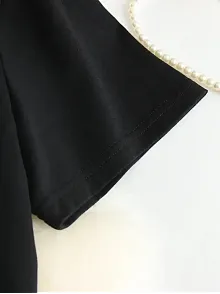 Kadın Beyaz Grafik Tişört - Eğlenceli Çubuk Tasarımlı Oversize Günlük Kısa Kollu Tişört